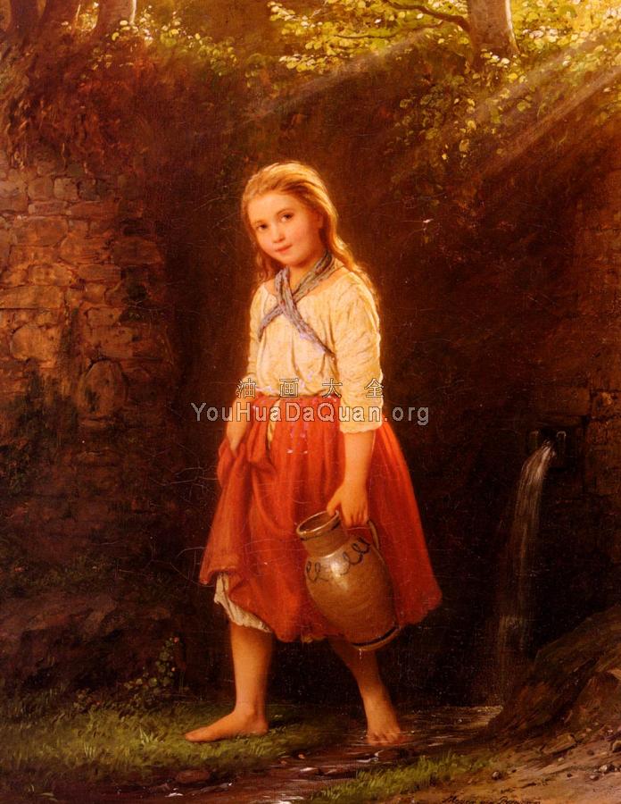 The Young Water Carrier - 约翰·乔治·迈耶·凡·布勒曼